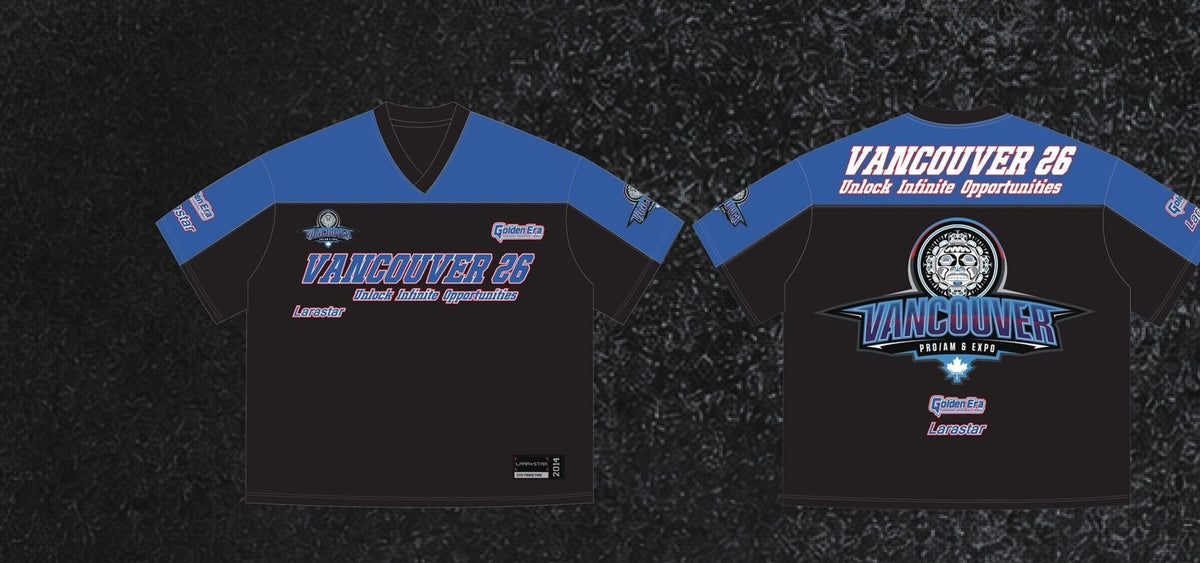 Relaxed V-Neck Performance Jersey, front and back
