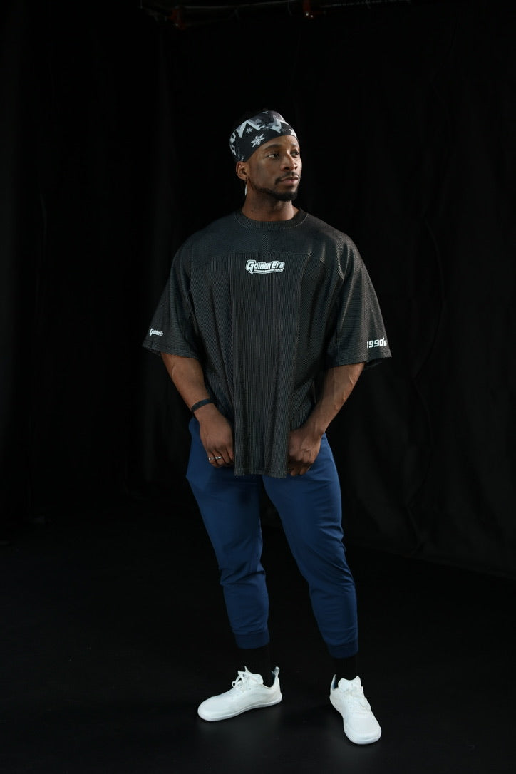 Golden Era Classic Waffle Rag Top - Charcoal Black