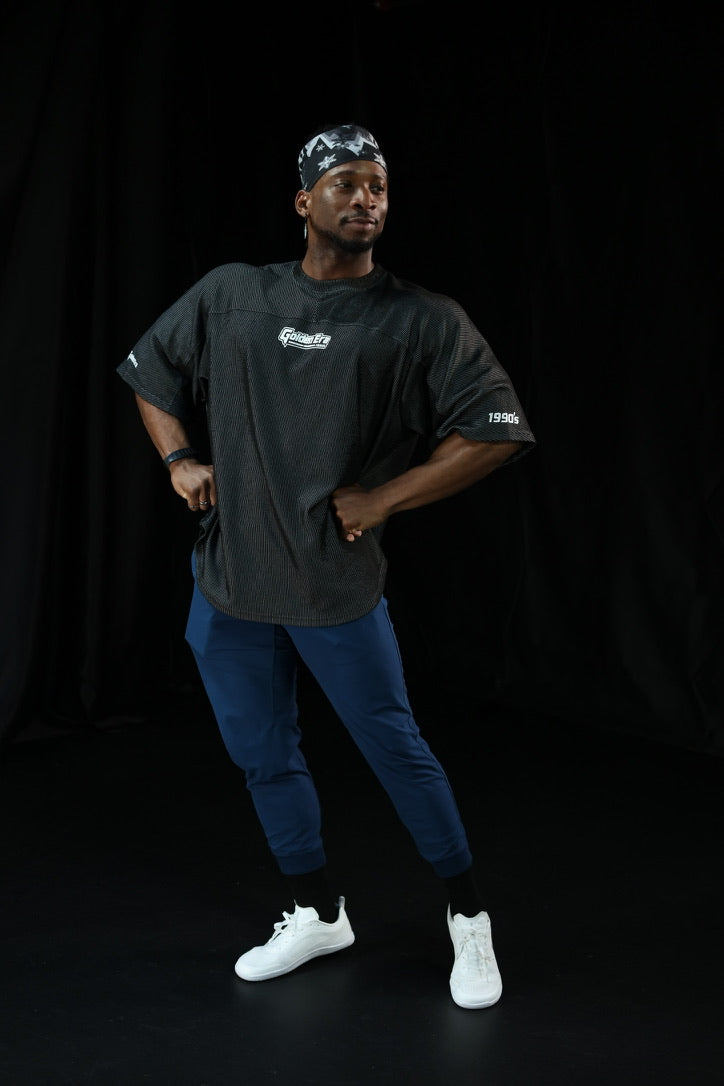 Golden Era Classic Waffle Rag Top - Charcoal Black