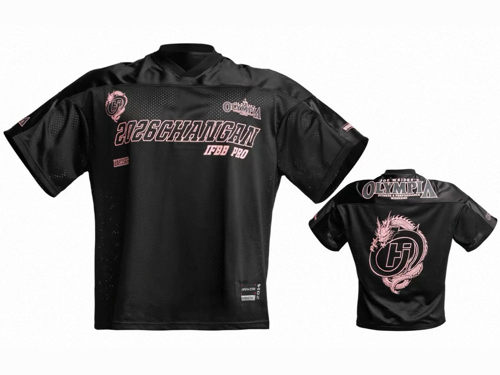 Huanji Xi'an China Pro 2026 Chang'an jersey in black and pink, front and back