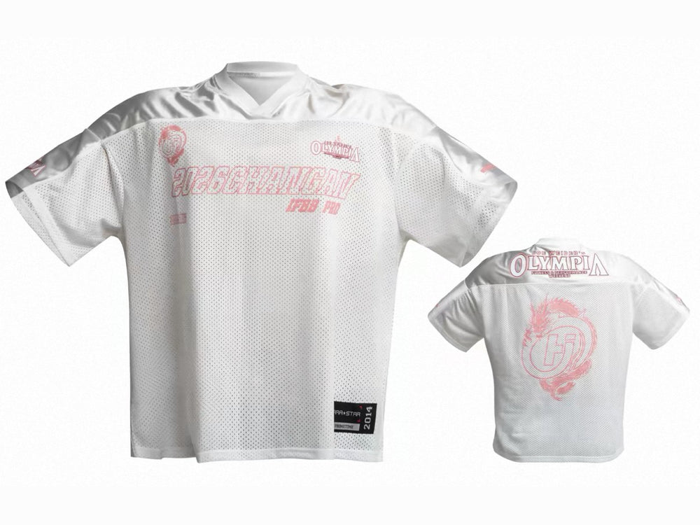 Huanji Xi'an China Pro 2026 Chang'an jersey in white and pink, front and back